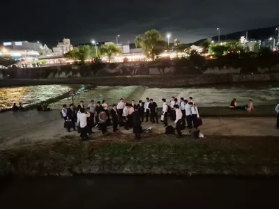Viagem a Kyoto - Kamogawa Path, Nakagyo Ward